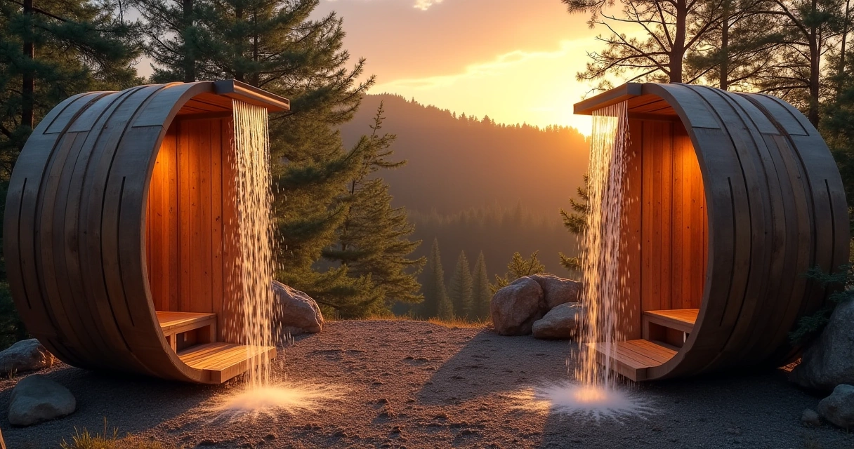 Bucket Sauna Shower Vs Waterfall Sauna Showers